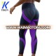 Ankle length mesh pattern print leggings fitness leggings for women gym sporting workout leggings elastic slim patchwork pants