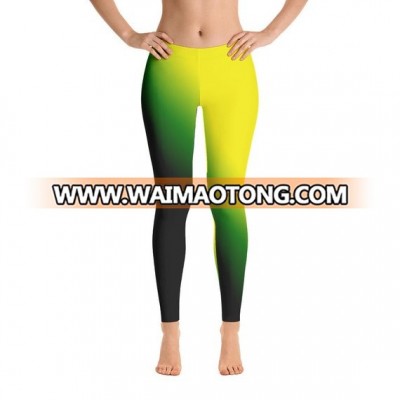 Wholesale Women Fitness Custom Printed Gradient Color Change Leggings gym