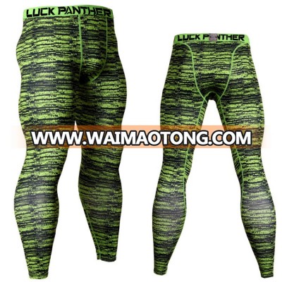 Fitness Men Running Tights High Elastic Compression Sports Leggings Quick Dry Ankle Length Pants