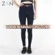 92 polyester 8 spandex women leggings with waist buckle solid color seamless tight leggings for women